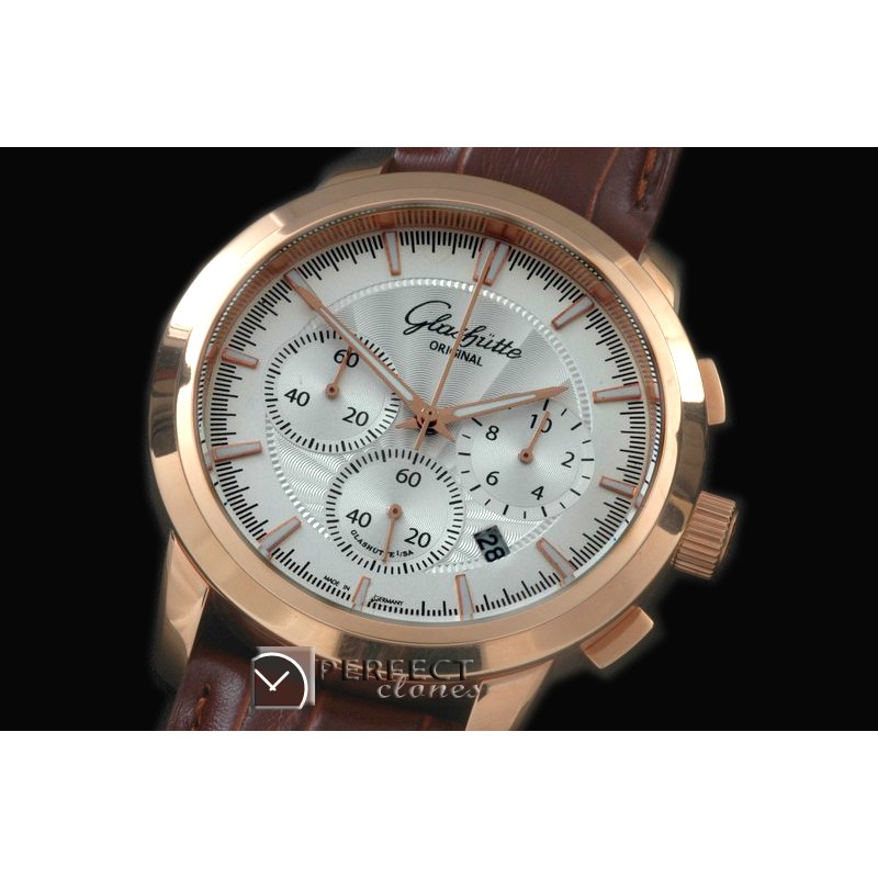 GL00056 Senator Chrono RG/LE White OS2Quartz
