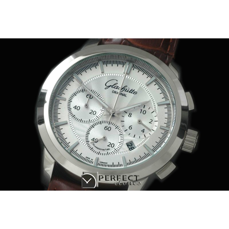 GL00051 Senator Chrono SS/LE White OS2Quartz