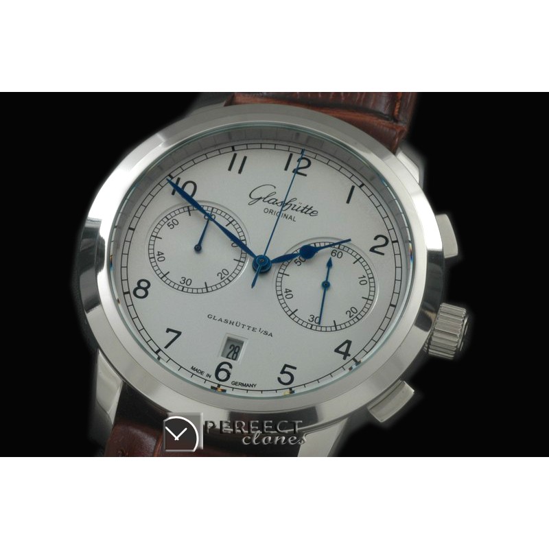 GL00061 Senator Chrono SS/LE White OS1Quartz