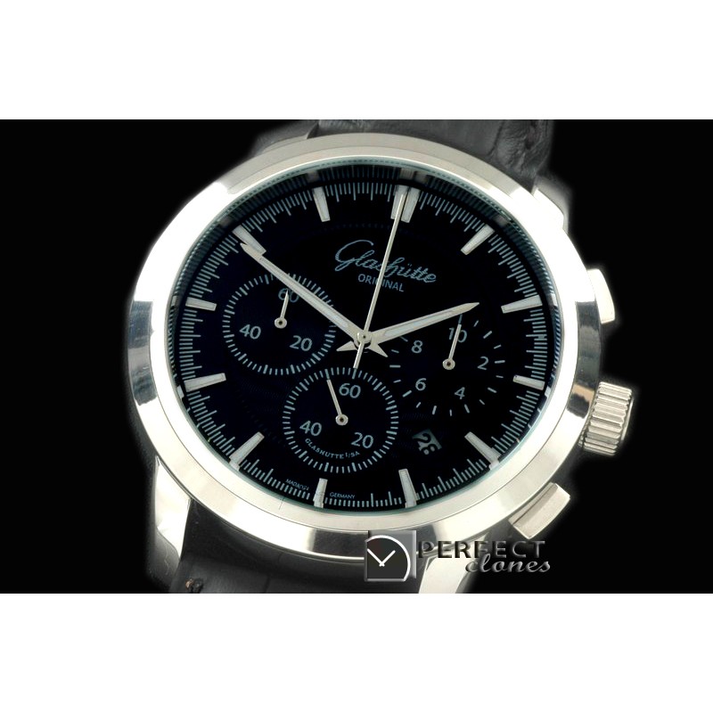 GL00052 Senator Chrono SS/LE Black OS2Quartz