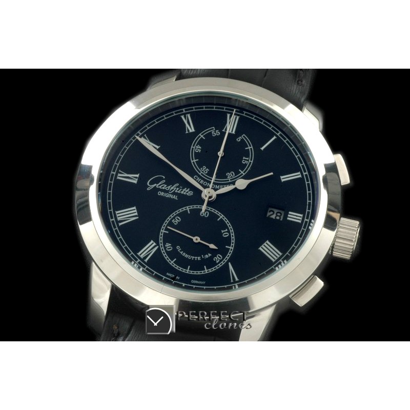 GL00072 Senator Chrono SS/LE Black OS2Quartz