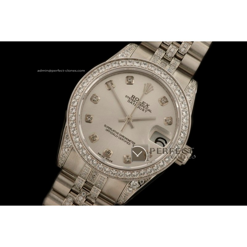 RDJmS10210 SS Jubilee Diam Bez/M-Link Silver Diam S-Eta 2836-2