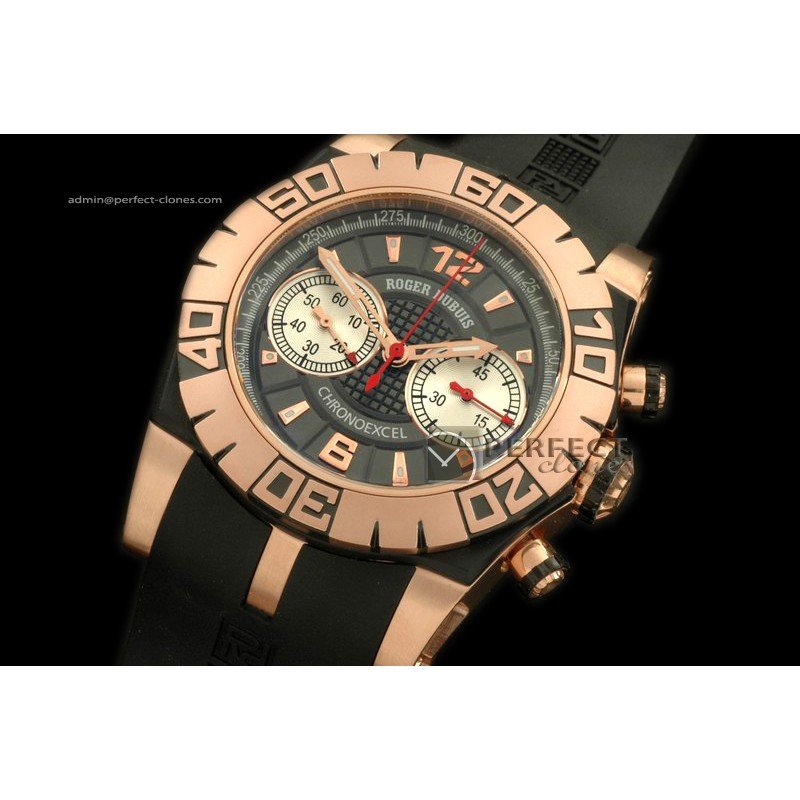 RD00183 Chronoexcel RG/RU/Blk Grey/Wht Manual HW Chrono