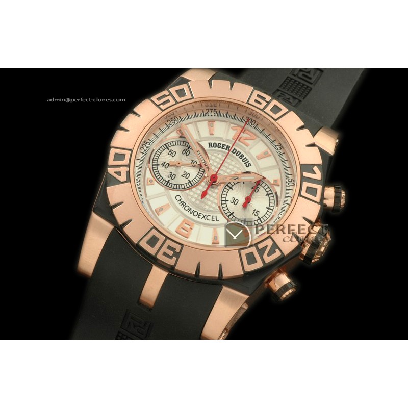 RD00171 Chronoexcel RG/RU/Blk White Manual HW Chrono