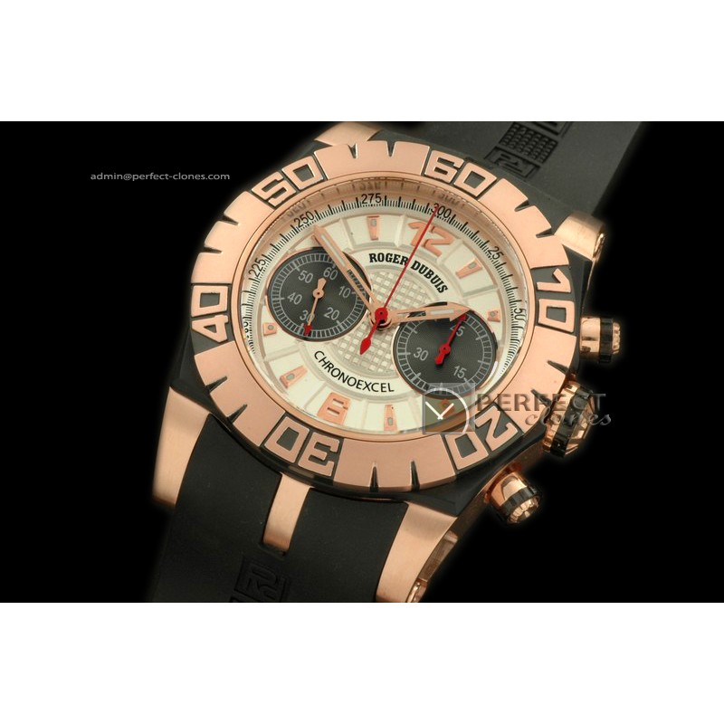 RD00181 Chronoexcel RG/RU/Blk Wht/Blk Manual HW Chrono