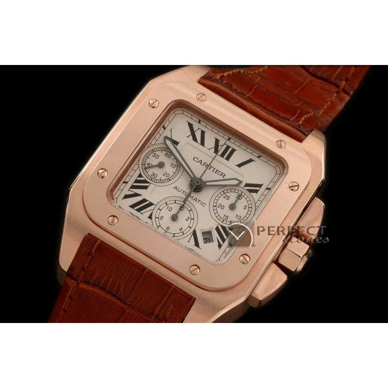CARS1001Santos 10Chrono FG Men Asia 77528800bph