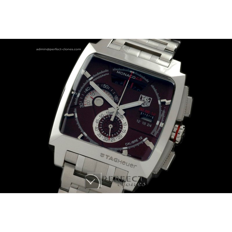 TGM10006 Monaco LS SS/SS Brown Jap Quartz Chrono