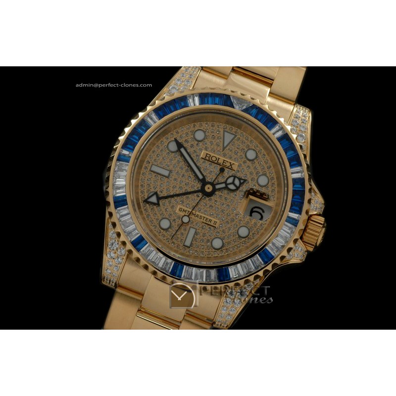 RLGF01014 FG/Diam Anni GMT SS Diam Swiss Eta 2836 GMT Hand Ind