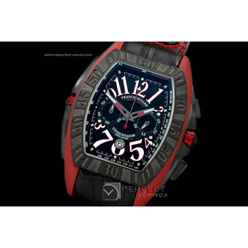 FMF1-10002 Conquistador S'Pore GP RU/LE Black Jap Quartz Chrono