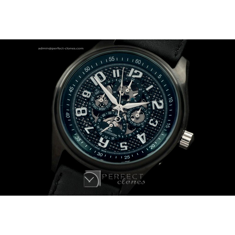 JLAM10016 Amvox Perpetual Calender PVD/LE Black Asian 2813 23J