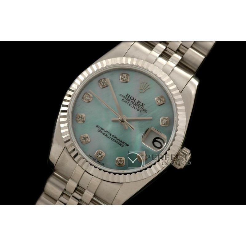 RDJmS10011 SS Jubilee MOP Blue Diam Swiss Eta 2836-2