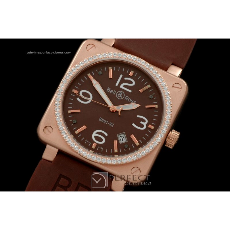 BO01006 BR Instrument 01-092 RG/Diam Brown 39mm Asia 21J