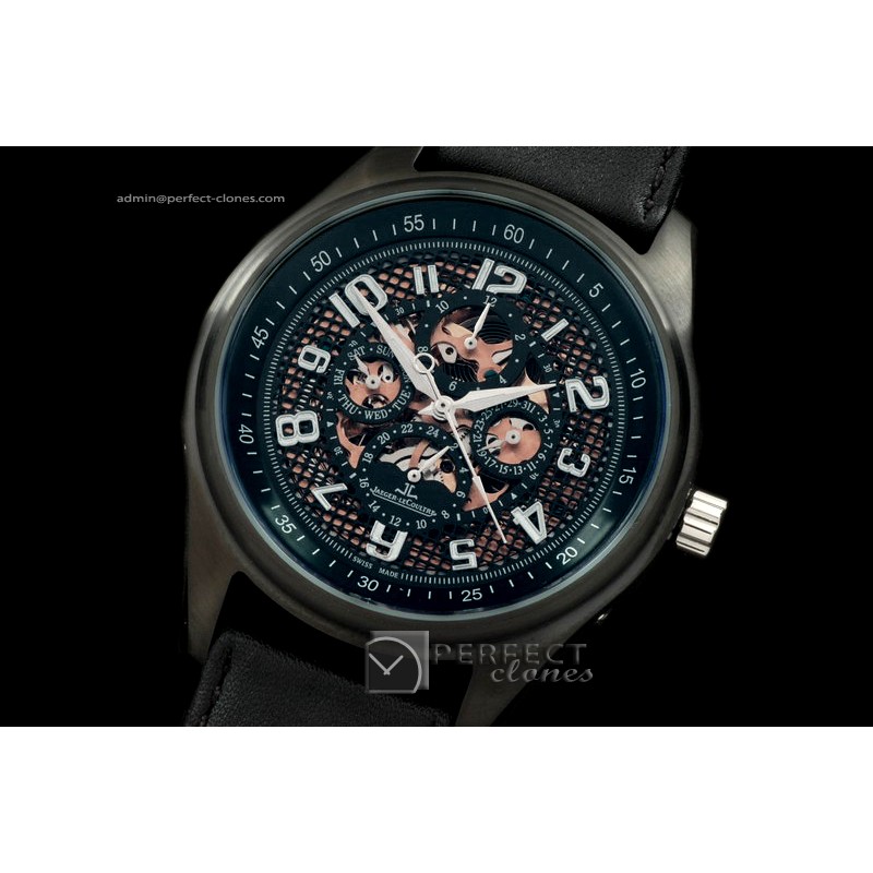 JLAM10018 Amvox Perpetual Calender PVD/LE Black Asian 2813 23J