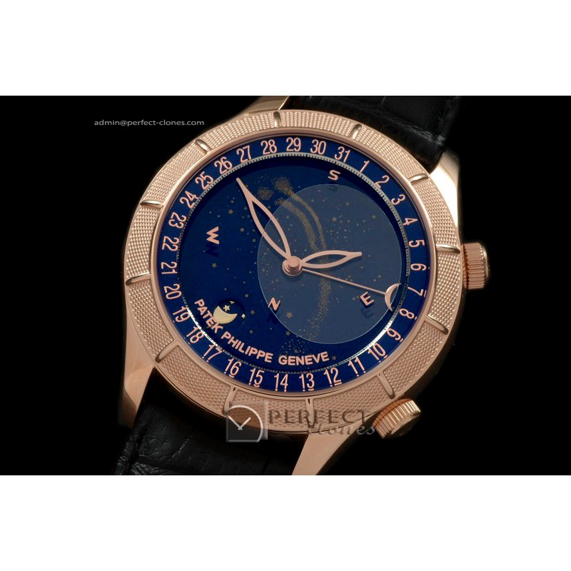 PPSM10013 Skymoon Automatic RG/LE Blue Asian 2813 21J