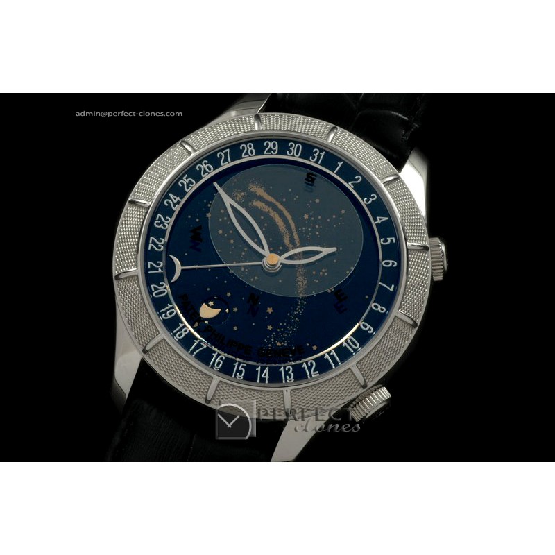 PPSM10002 Skymoon Automatic SS/LE Black Asian 2813 21J