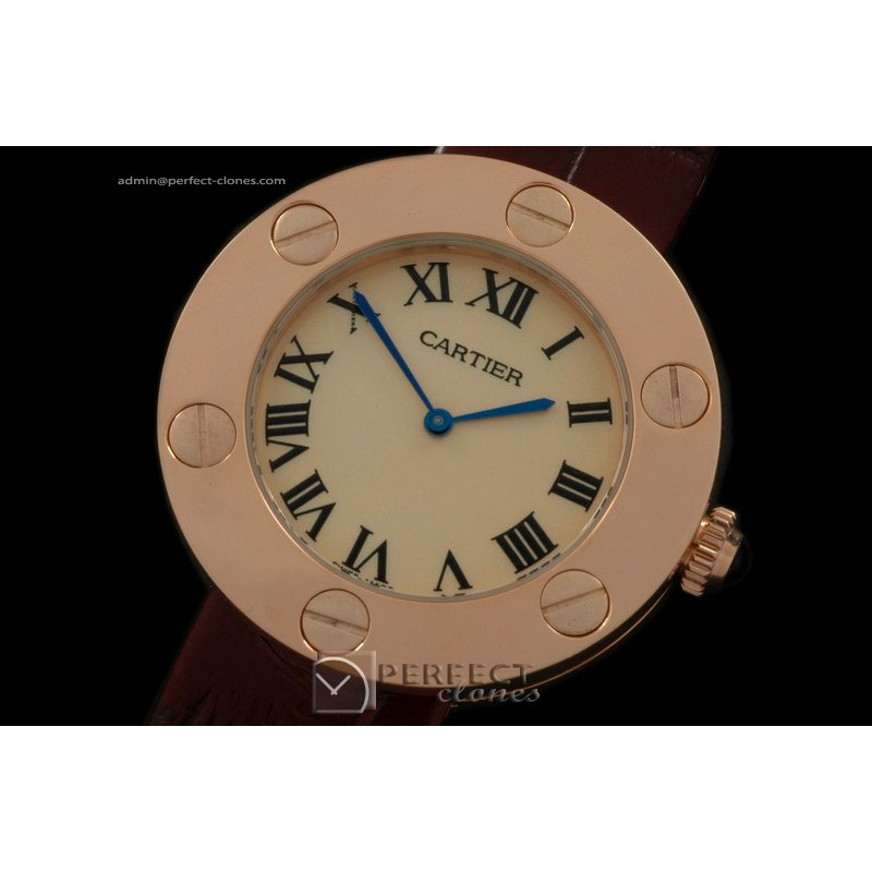 CALV10043A Men LOVE Series RG/LE Gold Jap Quartz/Boxset