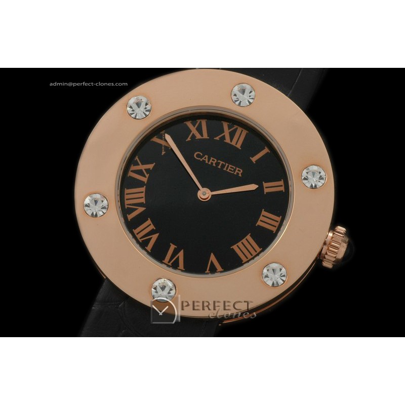 CALV10042 Men LOVE Series RG/LE Black Jap Quartz/Boxset