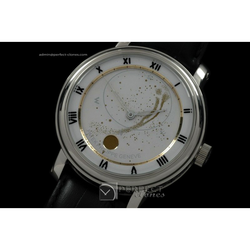 PPSM10021 Skymoon Automatic SS/LE White Asian 2813 21J