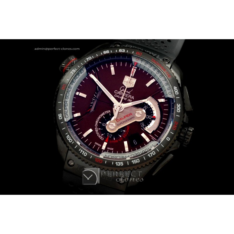 TGCA36-10012 Grand Carrera Calibre 36 DLC/TI/RU Brown A-7750