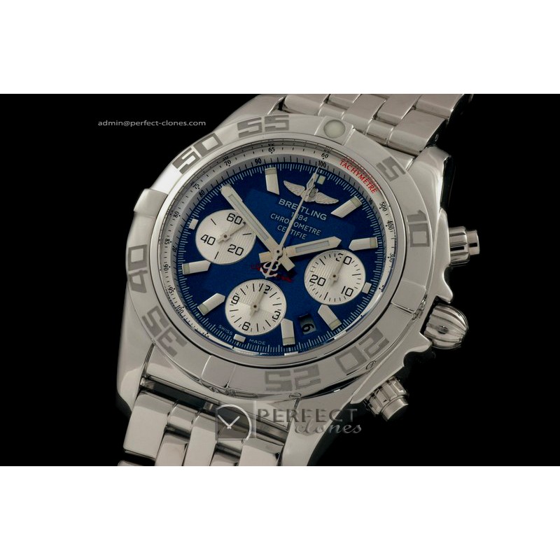 BLB01-10004 Chronomat B01 SS/SS Blue Sticks A-77528800bph
