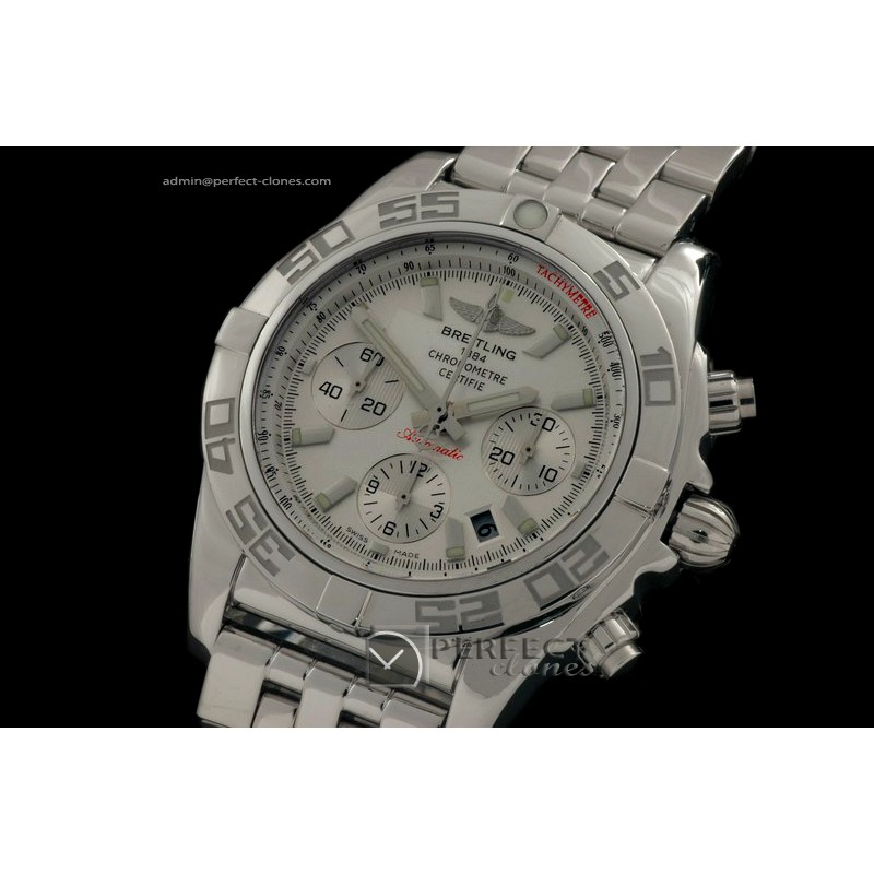 BLB01-10001 Chronomat B01 SS/SS White Sticks A-77528800bph