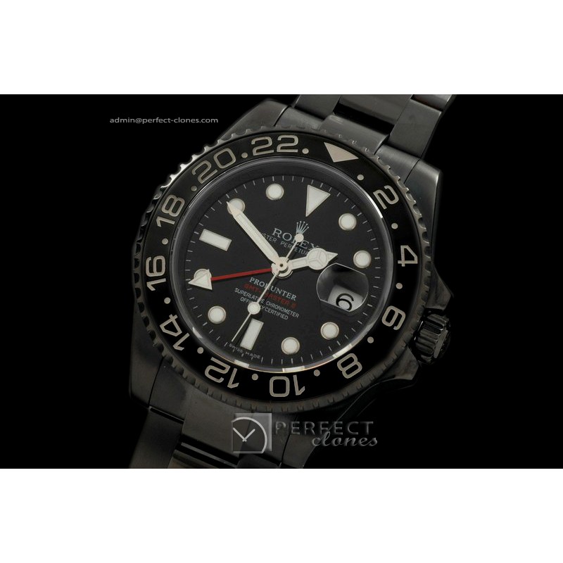 RLGPH10107 Pro Hunter GMT Master MK1 PVD Black Ceramic Bez A2813