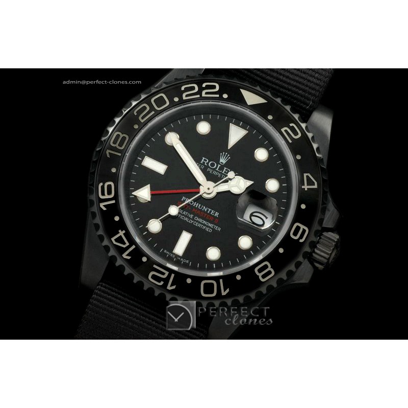 RLGPH10106 Pro Hunter GMT Master MK1 PVD Black Ceramic Bez A2813