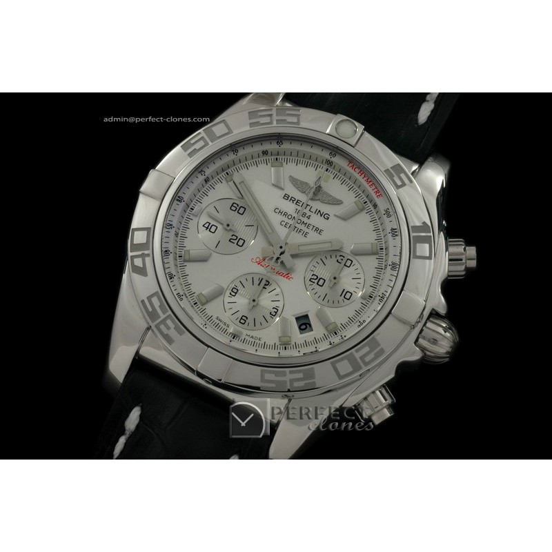 BLB01-10001L Chronomat B01 SS/LE White Sticks A-77528800bph