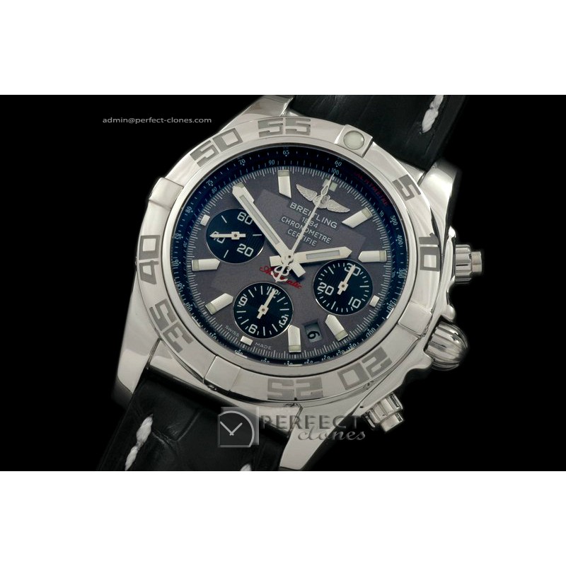 BLB01-10003L Chronomat B01 SS/LE Graphite Sticks A-77528800b