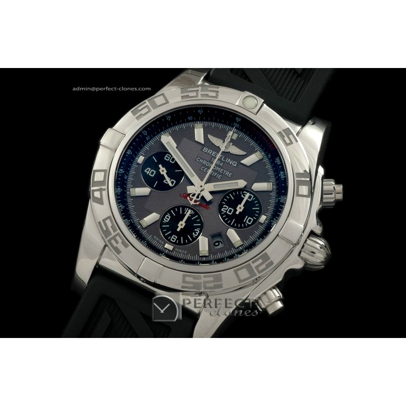 BLB01-10003R Chronomat B01 SS/RU Graphite Sticks A-77528800b