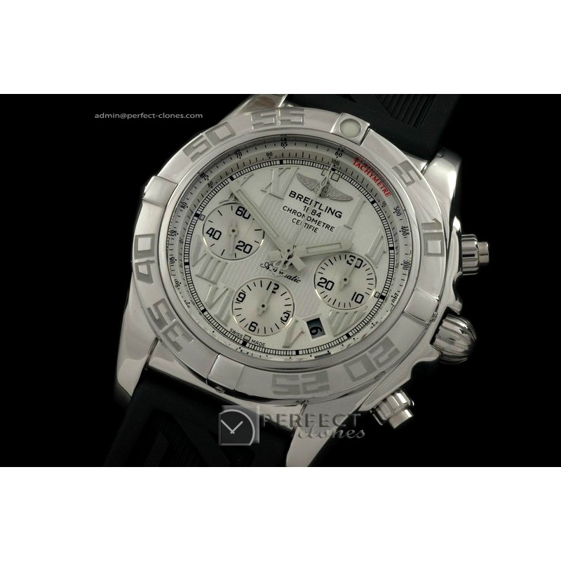 BLB01-10011R Chronomat B01 SS/RU White Roman A-77528800bph