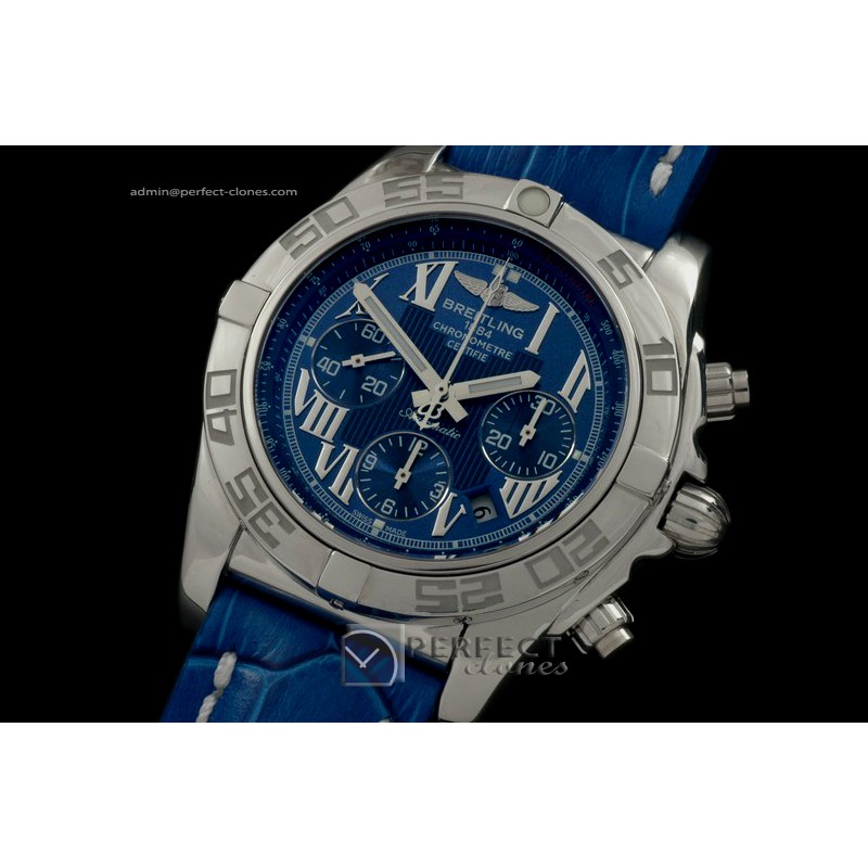 BLB01-10013L Chronomat B01 SS/LE Blue Roman A-77528800bph