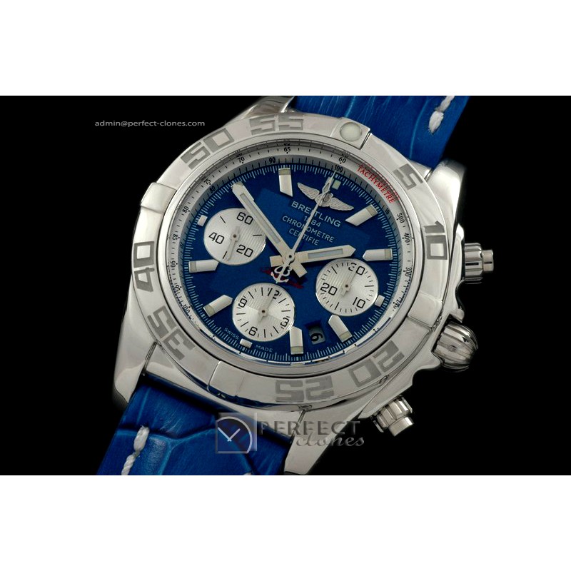 BLB01-10004L Chronomat B01 SS/LE Blue Sticks A-77528800bph