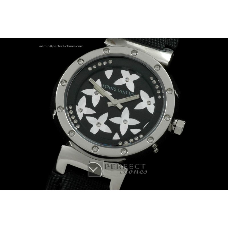 LVLE10008 Ladies Tambour Elegance SSLE Black Diam Bez Jap Quartz