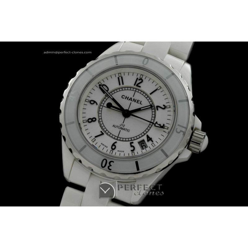 CHAA00111 Men J12 White Ceramic Swiss Eta 2824-2