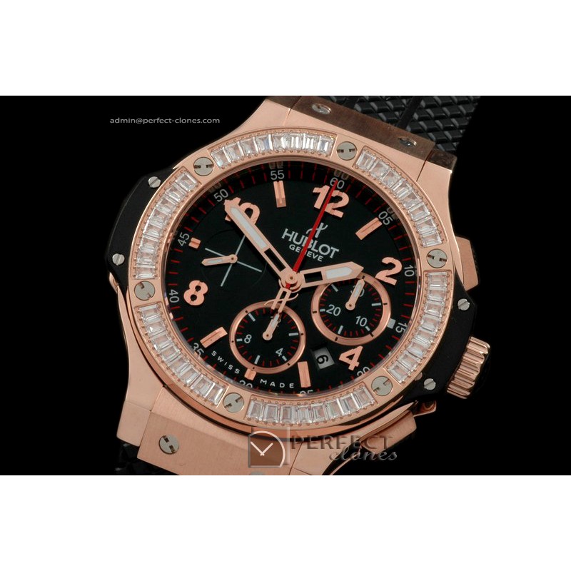 HBSQ10042 Big Bang RG/Sq Clear Diam Black A-7750