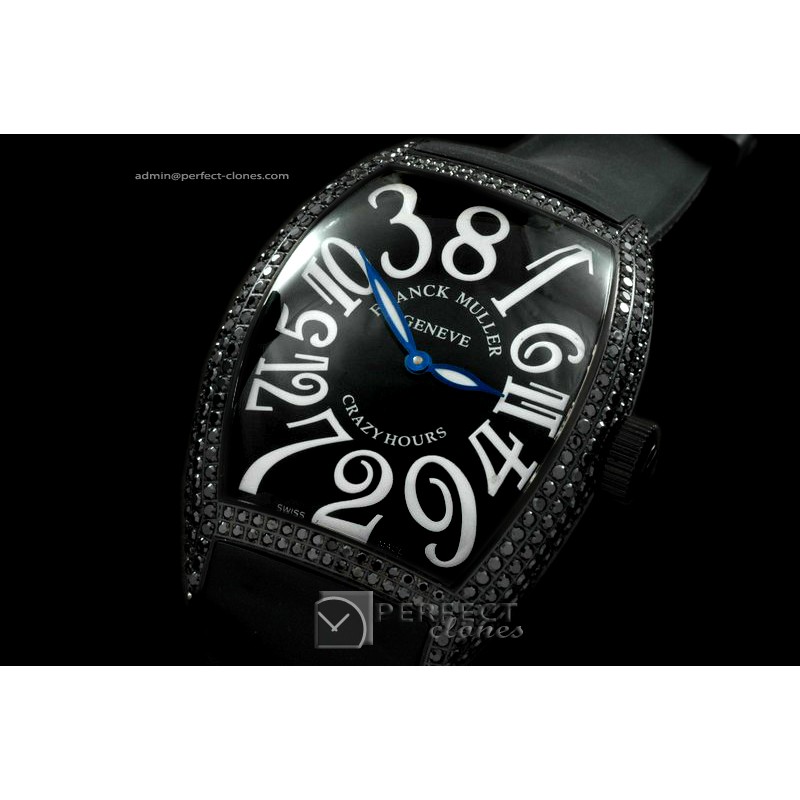 FMCR00141 Curvex Crazy Hour SS/B-Diam/RU Diam Black Asia 2813