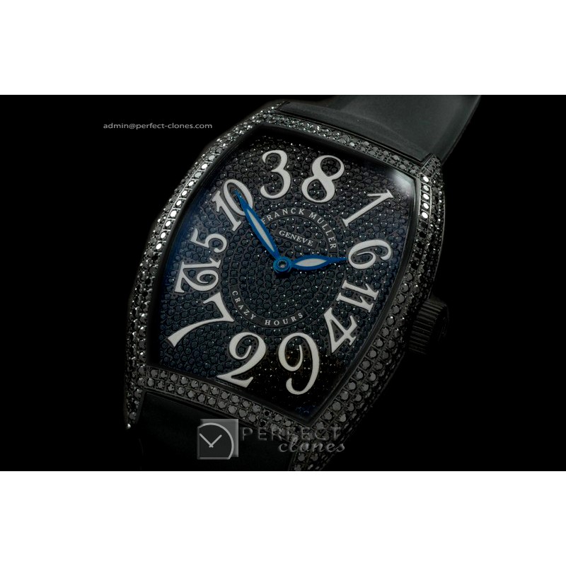 FMCR00151 Curvex Crazy Hour SS/B-Diam/RU Diam Black Asia 2813