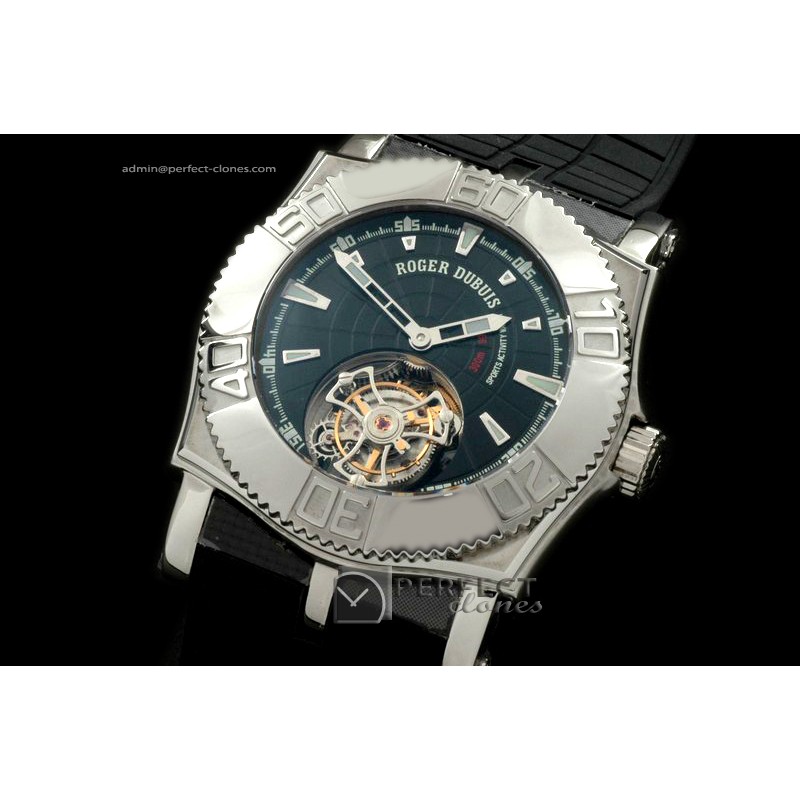 RD00089 Easy Diver Tourbillon SS/RU Black Flying Tourbillon