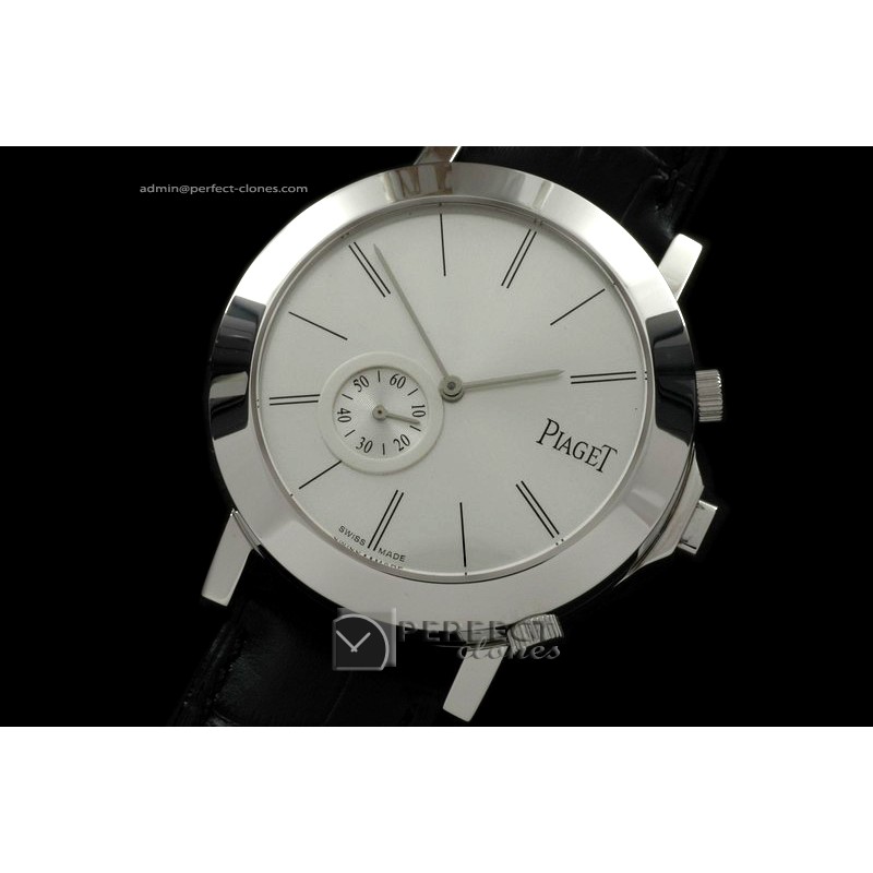 PI01011 Altiplano Duo Jour SS/LE White/Black Swiss Quartz