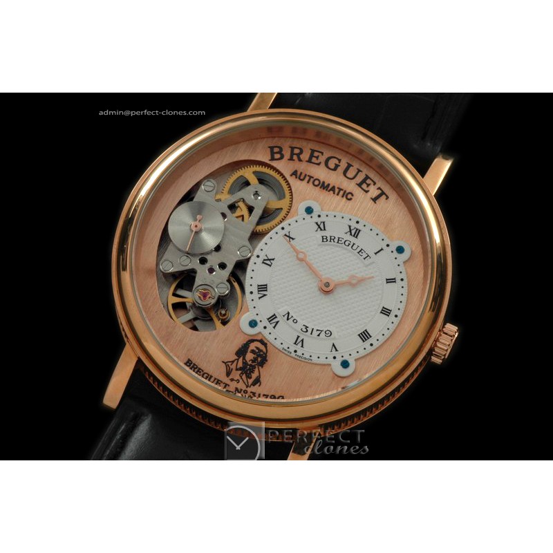 BR01024 Tourbillon 3179 RG/LE White Asis 2813