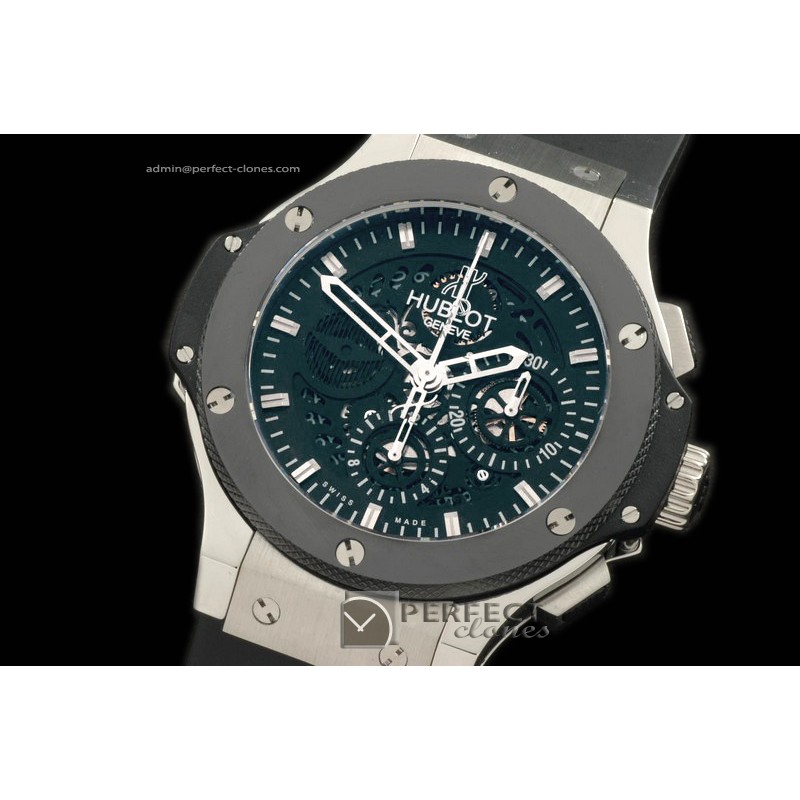 HAB10012 Aero Bang Morgan SS/RU Ceramic Bez Blk Skeleton A-7750
