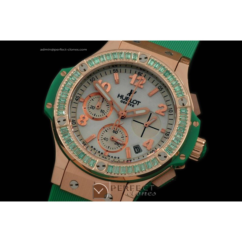 HB38-02024 Big Bang 38mm RG/Sq G/Ruby/Ru Aspen White Jap Quartz