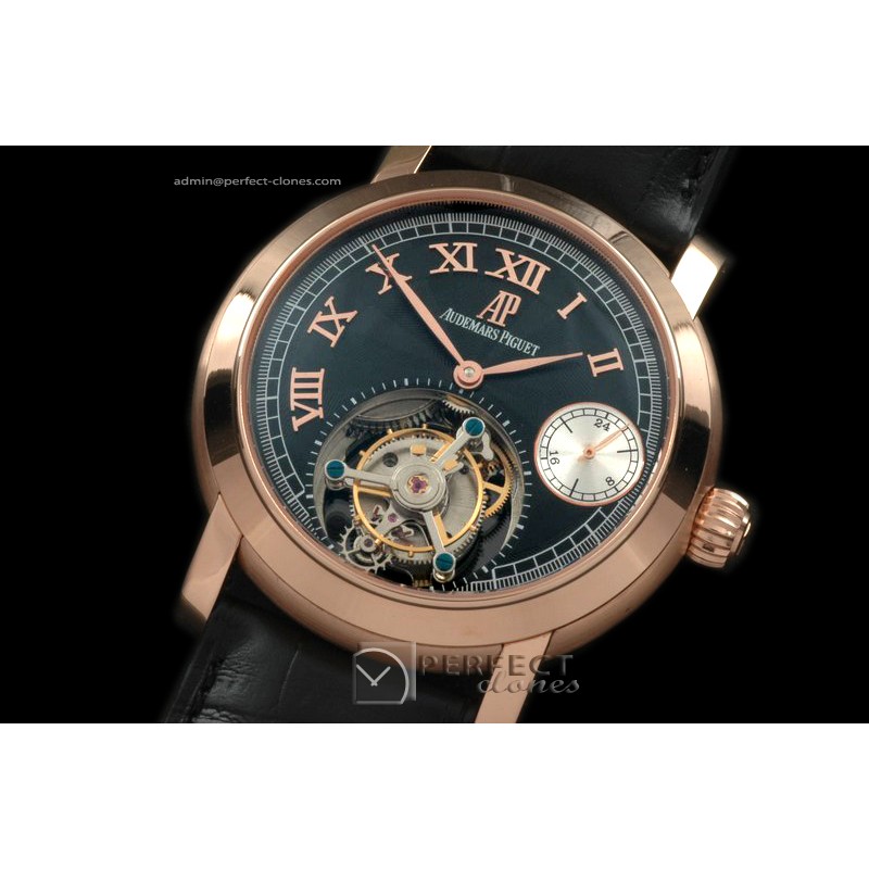 APJA01012 Jules Audemars Tourbillon RG/LE Black Flying Tourbill