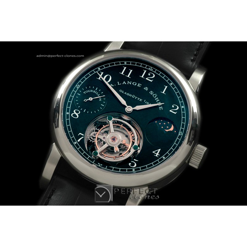 AL01012 Datograph Moonphase Tourbillon SS/LE Black Tourbillon