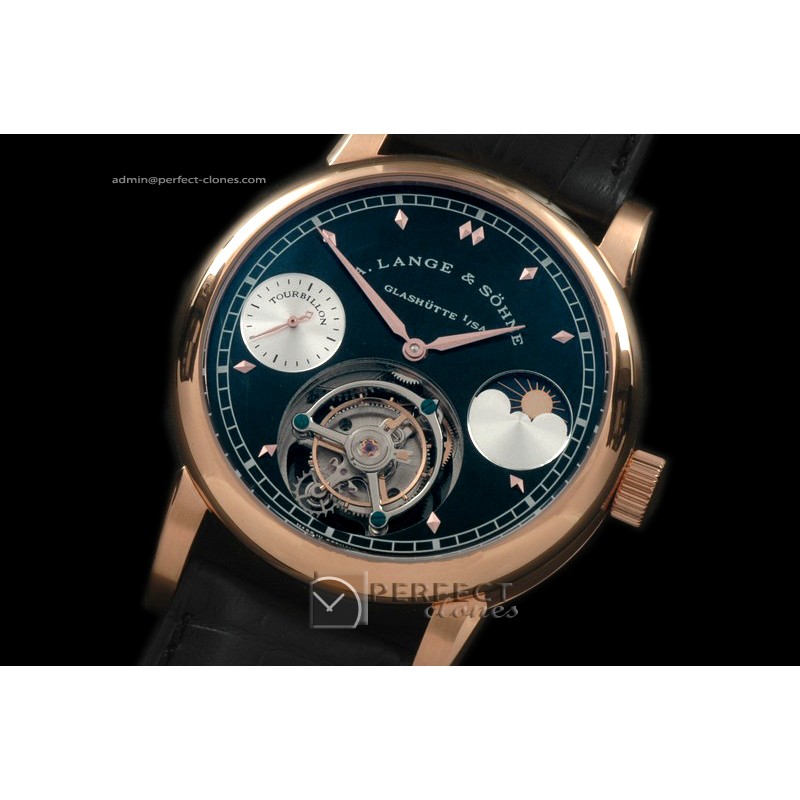 AL01017 Datograph Moonphase Tourbillon RG/LE Black Tourbillon