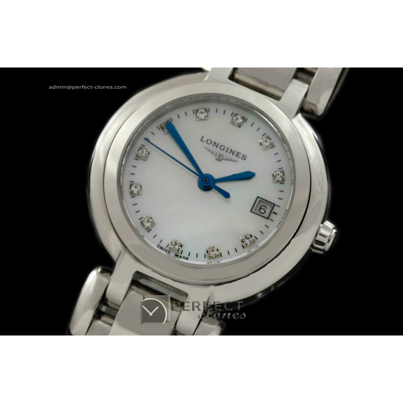 LGLPL10003 Prima Luna Ladies SS/SS White Diamonds Swiss Quartz