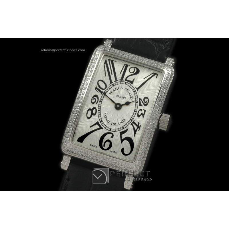 FMLI10001 Ladies Long Island Diamond SS/LE White Jap Quartz