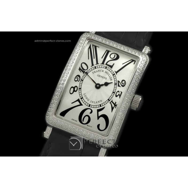 FMLI10051 Men Long Island Diamond SS/LE White Jap Quartz