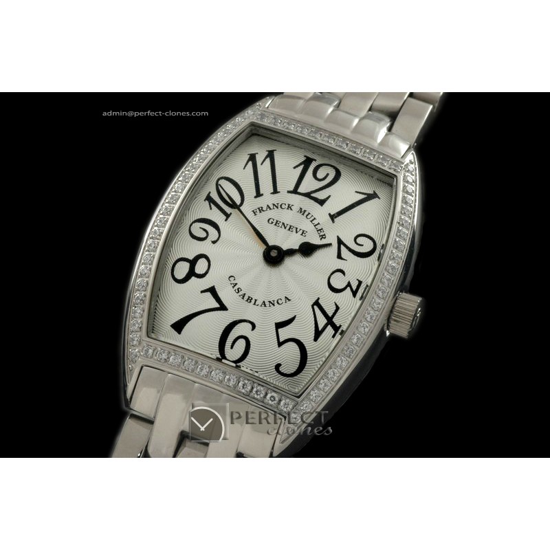 FMCAL10011 Ladies Casablanca Diamond SS/SS White Jap Quartz